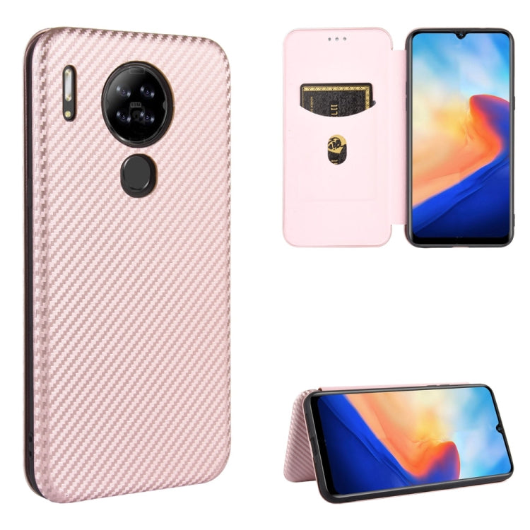 Carbon Fiber Texture Magnetic Horizontal Flip TPU + PC + PU Leather Case with Card Slot, For Fujitsu Arrows 5G (F-51A), For Fujitsu Arrows Be4 (F-41A), For Fujitsu Arrows RX (Arrows M05), For Fujitsu Arrows U / 801FJ / Arrows J, For Kyocera Basio 4 KYV...