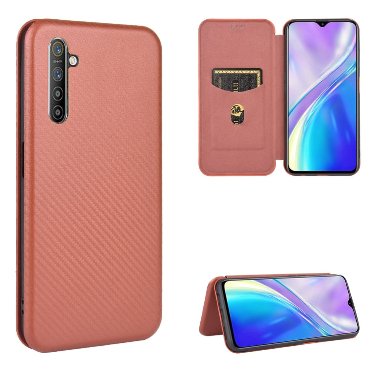 Carbon Fiber Texture Magnetic Horizontal Flip TPU + PC + PU Leather Case with Card Slot, For OPPO Realme X3, For OPPO Realme X50 Pro / X50 Pro 5G, For OPPO Realme X50 / X50 5G, For OPPO Realme XT / X2 / K5
