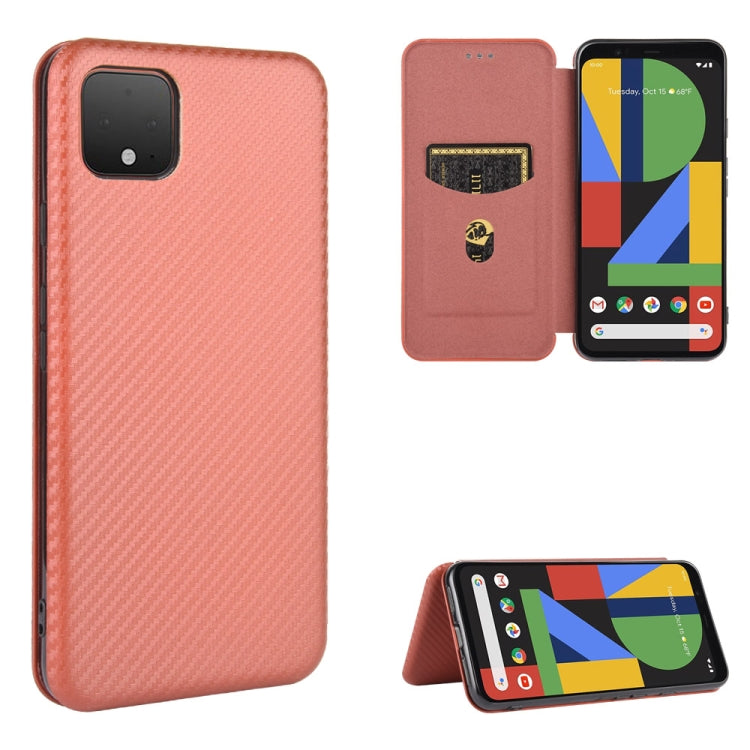 Carbon Fiber Texture Magnetic Horizontal Flip TPU + PC + PU Leather Case with Card Slot, For Google Pixel 4a, For Google Pixel 3 XL, For Google Pixel 3a XL, For Google Pixel 3a, For Google Pixel 3, For Google Pixel 4 XL, For Google Pixel 4