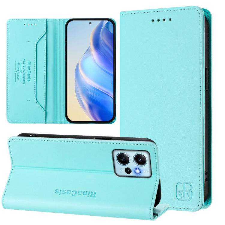 RC01 Dual-Folded Magnetic Suction RFID Leather Phone Case, For Redmi Note 12 4G Global, For Redmi A1 4G Global / A2 4G, For Redmi Note 12 Pro Speed / Note 12 Pro 5G, For Redmi Note 12 5G India / Xiaomi Poco X5, For Redmi A1+ 4G / Xiaomi Poco C50 4G