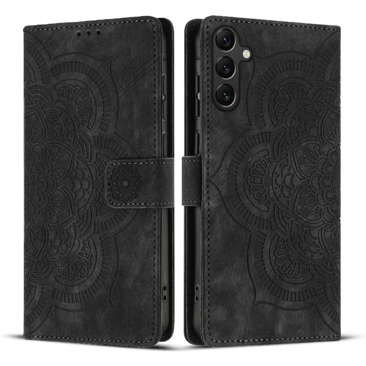 Mandala Embossed Retro Frosted Leather Phone Case, For Galaxy S26 FE 5G, For Samsung Galaxy S26+ 5G, For Samsung Galaxy S26 Edge 5G, For Samsung Galaxy S26 Ultra 5G, For Samsung Galaxy S26 5G, For Samsung Galaxy S25 FE 5G, For Samsung Galaxy S25 Edge 5...
