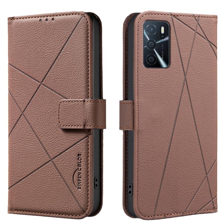 Geometric Pattern RFID Leather Phone Case, For OPPO A16 / A16S / A54S / A55 5G, For OPPO A94 4G / Reno5 F / F19 Rro, For OPPO A94 5G / F19 Pro+ / Reno5 Z 5G, For OPPO A74 5G / A93 5G / A54 5G, For OPPO A74 4G / F19 4G, For OPPO A72 / A52 / A92