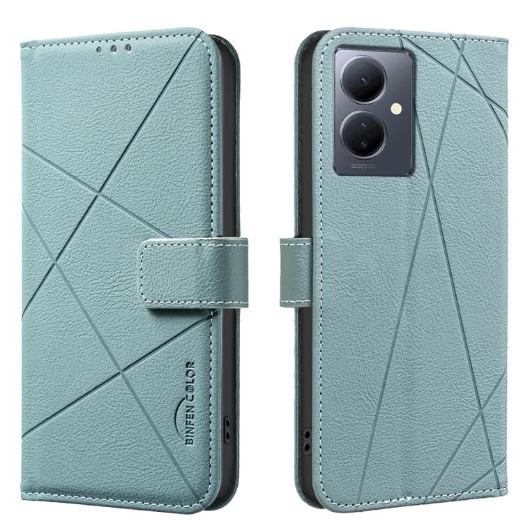 Geometric Pattern RFID Leather Phone Case, For vivo Y21 5G 2026 / Y05 4G, For vivo Y31 5G 2025, For vivo Y400 5G Global, For vivo Y39 5G, For vivo Y29 4G, For vivo Y38 5G / Y200i 5G, For vivo Y03 4G Global, For vivo Y78 5G / Y36