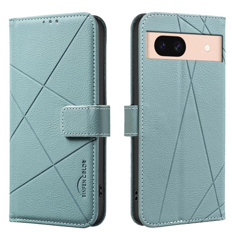 Geometric Pattern RFID Leather Phone Case, For Google Pixel 8