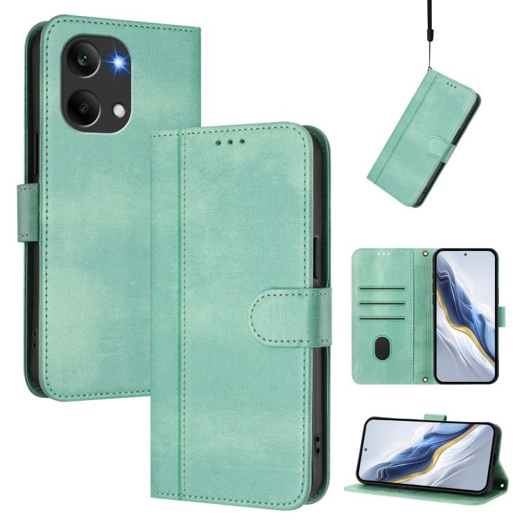 Line Splicing Buckle Retro Leather Phone Case, For Redmi Turbo 5 Max 5G / Poco X8 Pro Max 5G, For Redmi Turbo 5 5G Global / Poco X8 Pro 5G, For Redmi Note 15 Pro+ 5G 163.3mm/Poco M8 Pro 5G, For Redmi Note 15 5G / 4G 164mm / Poco M8 5G