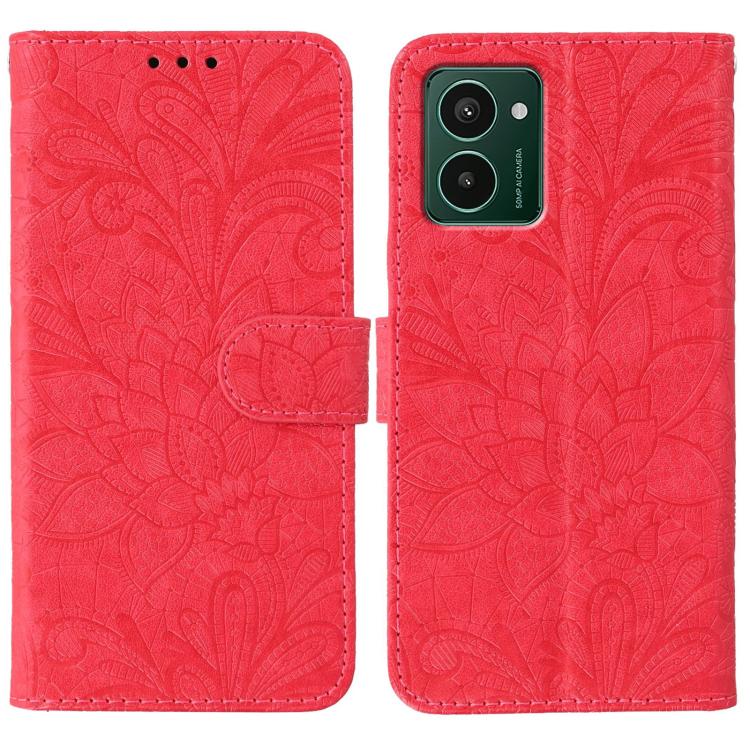 Lace Flower Embossing Flip Leather Phone Case, For HMD Pulse Pro