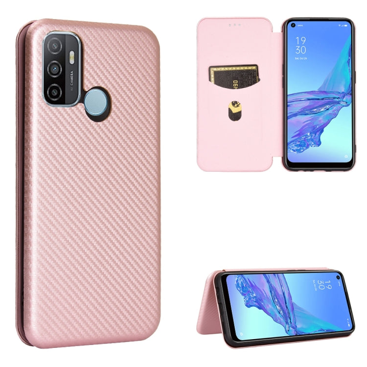 Carbon Fiber Texture Magnetic Horizontal Flip TPU + PC + PU Leather Case with Card Slot & Lanyard, For OPPO A53 / A32 (2020), For OPPO Reno3 Pro Overseas Version, For Doogee X95, For Asus Zenfone 7 ZS670KS / Zenfone 7 Pro ZS671KS