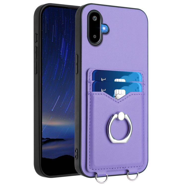 R20 Ring Card Holder Phone Case, For Samsung Galaxy M56 5G, For Samsung Galaxy M16 5G / F16 5G, For Samsung Galaxy M06 5G / F06 5G