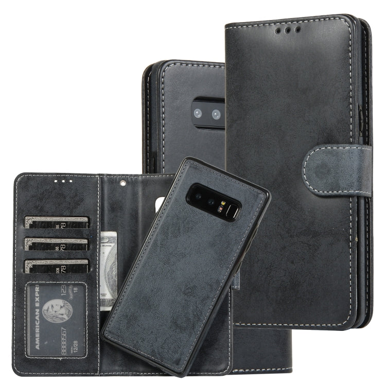 Retro 2 in 1 Detachable Magnetic Horizontal Flip TPU + PU Leather Case with Holder & Card Slots & Photo Frame & Wallet, For Samsung Galaxy Note8, For Samsung Galaxy Note9, For Samsung Galaxy Note10, For Samsung Galaxy Note10+, For Samsung Galaxy S8