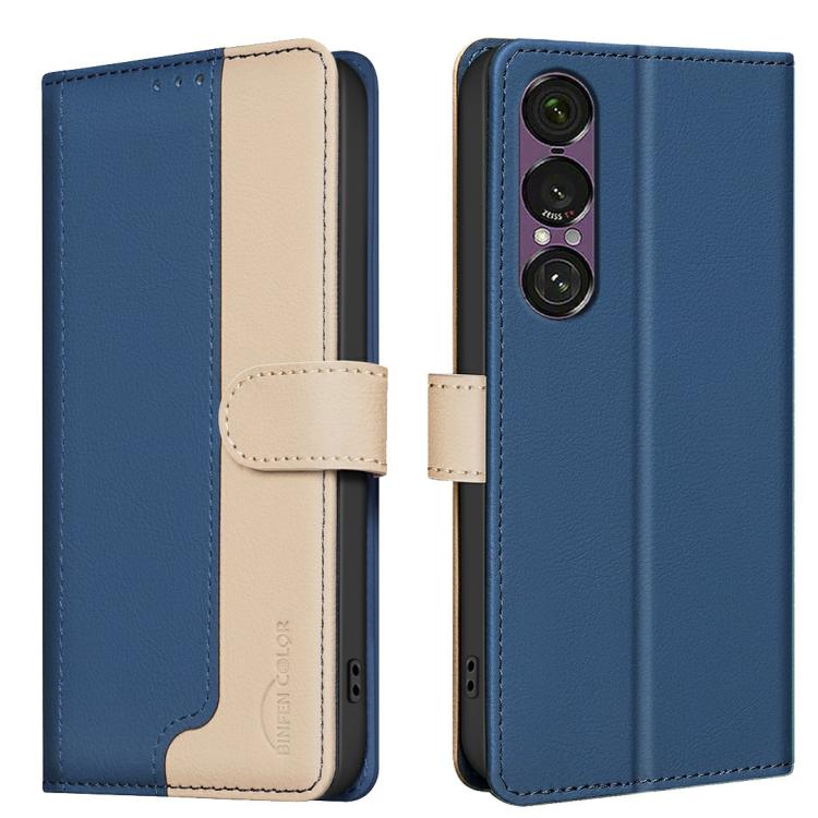 Color Matching RFID Anti-theft Leather Phone Case, For Sony Xperia 1 VIII, For Sony Xperia 1 VII