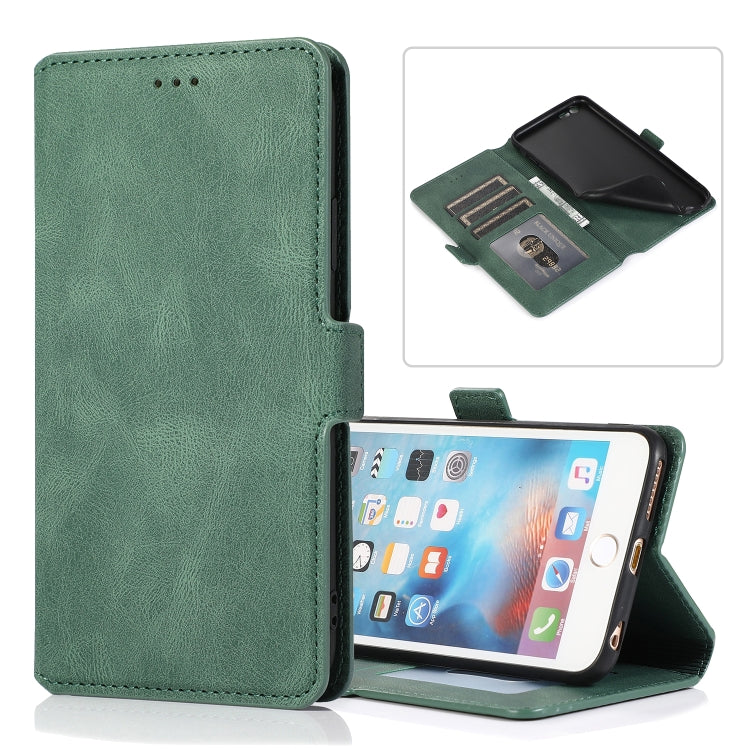 Retro Magnetic Closing Clasp Horizontal Flip Leather Case with Holder & Card Slots & Photo Frame & Wallet, For iPhone 6, For iPhone 6 Plus, For iPhone SE 2022 / SE 2020 / 8 / 7, For iPhone 8 Plus / 7 Plus, For iPhone 11, For iPhone 11 Pro