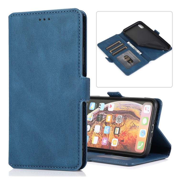Retro Magnetic Closing Clasp Horizontal Flip Leather Case with Holder & Card Slots & Photo Frame & Wallet, For iPhone XR, For iPhone XS Max