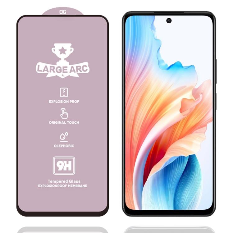 9H 0.4mm High Aluminum Large Arc Tempered Glass Film, For OPPO A79 5G, For OPPO Reno13 Global, For OPPO Reno13 F 4G, For OPPO A40 / A60 5G / A3 4G, For OPPO A80 5G / A60 4G / A3 Pro 5G, For OPPO Reno12 F 4G, For OPPO Reno12 Global, For OPPO Reno11 F