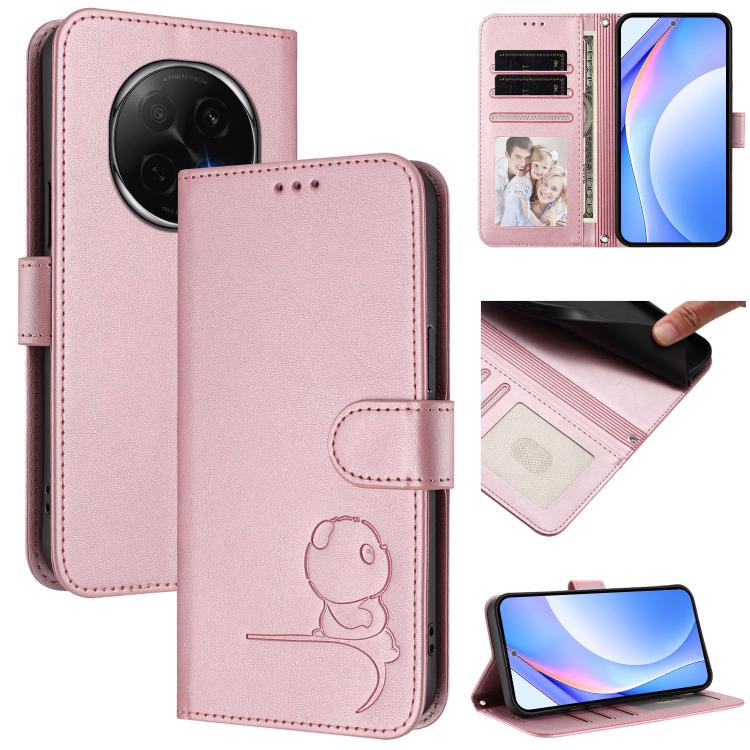Litter Panda Embossing RFID Leather Phone Case with Lanyard, For OPPO F29 Pro 5G Global, For OPPO F29 5G Global, For OPPO Reno13 Pro 5G Global, For OPPO Reno13 5G Global, For OPPO Find X8, For OPPO A3x 4G / 5G, For OPPO A80 5G EU / A3 Pro 5G Global