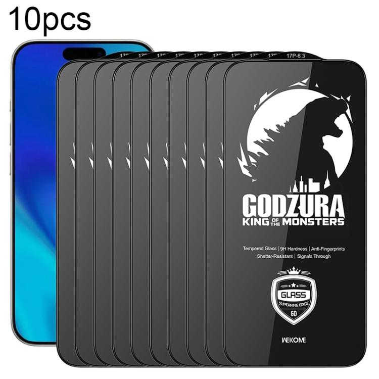 WK WTP-124 10pcs 6D Curved Ultra-Fine Edge HD Full-Screen Tempered Glass Film, For iPhone 18 Pro / 17 Pro, For iPhone 18 Pro Max / 17 Pro Max, For iPhone 16 Pro / 17, For iPhone 17 Air, For iPhone 16 Pro Max, For iPhone 16 Plus / 15 Plus
