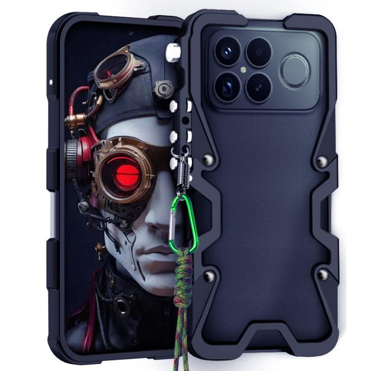 Trigger Design Hollow Metal Frame Phone Case with Lanyard, For Redmi K90 Pro Max / Poco F8 Ultra 5G, For Redmi K90 / Poco F8 Pro 5G, For Redmi Turbo 4 Pro, For Redmi Turbo 4, For Redmi K80 Pro, For Redmi K80, For Redmi K70 Ultra
