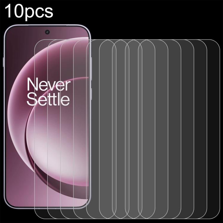 10pcs 0.18mm High Aluminum Tempered Glass Film, Support Fingerprint Unlocking, For OnePlus Turbo 6X Pro 5G, For OnePlus Nord CE6, For OnePlus Ace 6 Ultra, For OnePlus 15