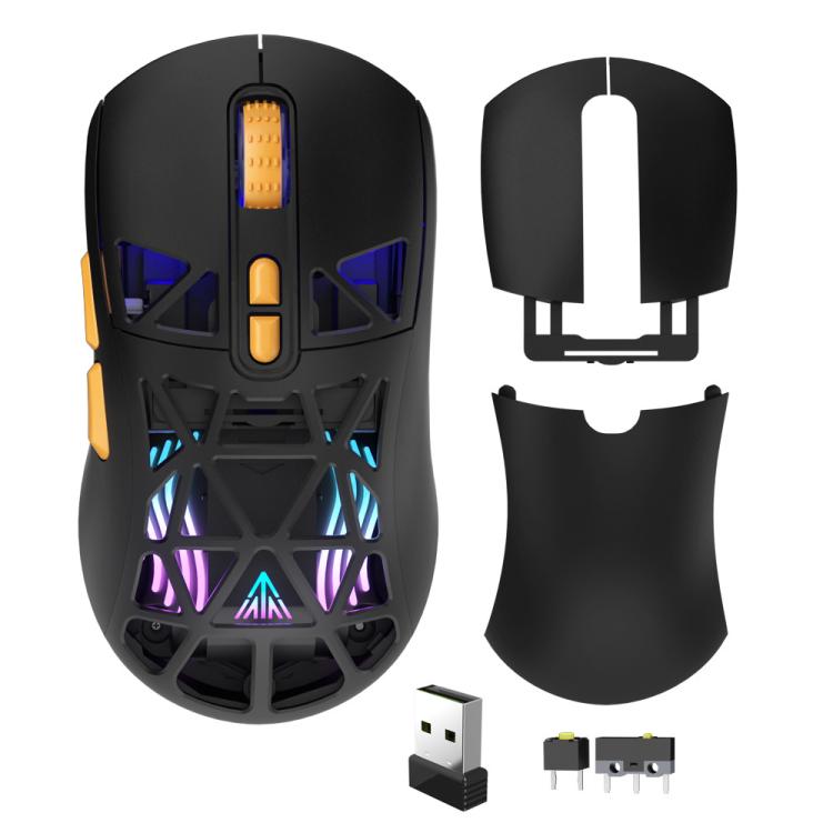 SOLAKAKA SM802 Ultra-light 2.4GHz + BT + Wired Tri-mode Wireless Mouse, SM802
