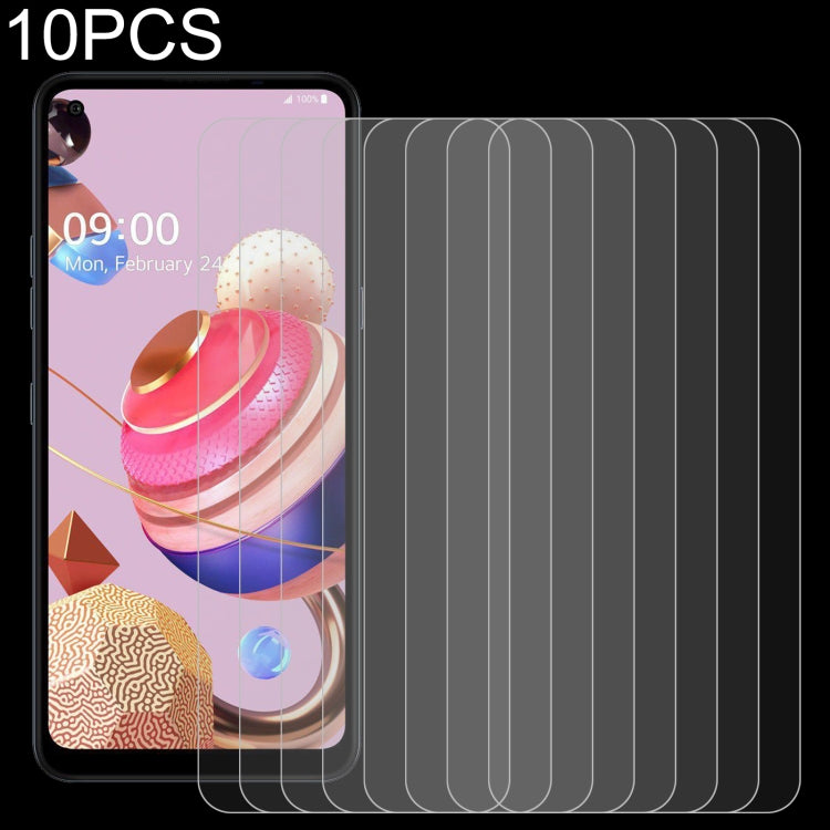 10 PCS 0.26mm 9H 2.5D Tempered Glass Film, For LG K31 (10 PCS), For LG K40S (10 PCS), For LG K41S (10 PCS), For LG K50 (10 PCS), For LG K50S (10 PC), For LG Q60 (10 PCS), For LG Q61 (10 PCS), For LG K51S (10 PCS)