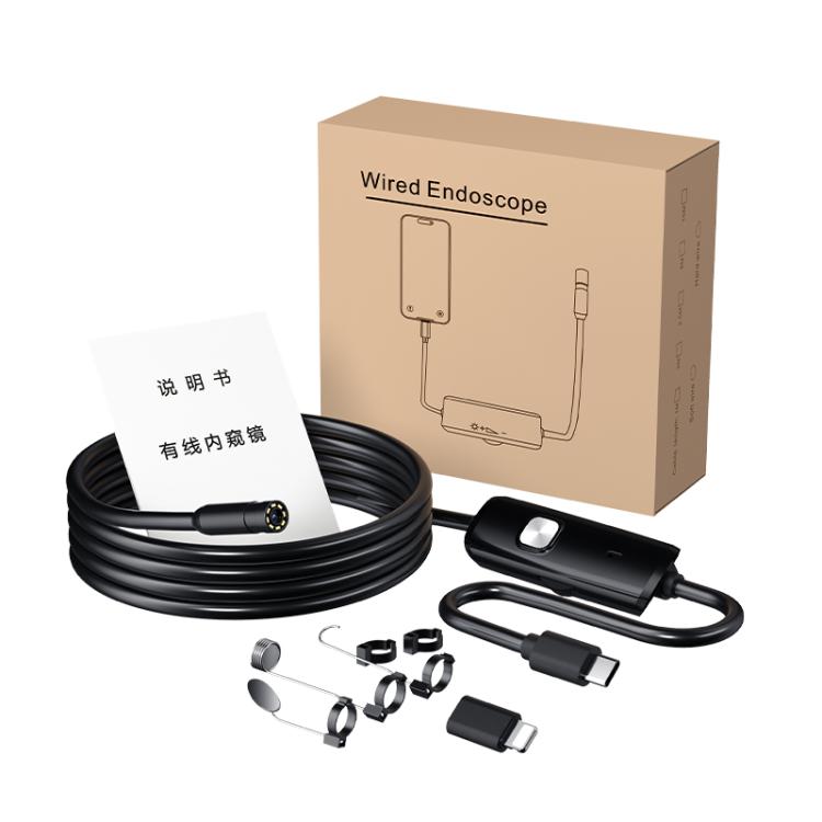 AN112T Type-C and 8 Pin IP67 8LEDs 8mm Industry Digital Endoscope, 1m Flexible Cable, 2m Flexible Cable, 3.5m Flexible Cable, 5m Flexible Cable, 10m Flexible Cable, 1m Hard Cable, 2m Hard Cable, 3.5m Hard Cable, 5m Hard Cable, 10m Hard Cable