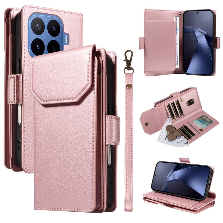 Multi Card Wallet Leather Phone Case with Strap, For Xiaomi Poco C95 Pro, For Xiaomi 17 Max 5G, For Xiaomi 17T Pro 5G Global, For Xiaomi 17T 5G Global