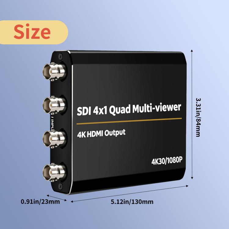 NK-H14 3G SDI 4x1 4K30 Multi-Viewer with HDMI Output, NK-H14