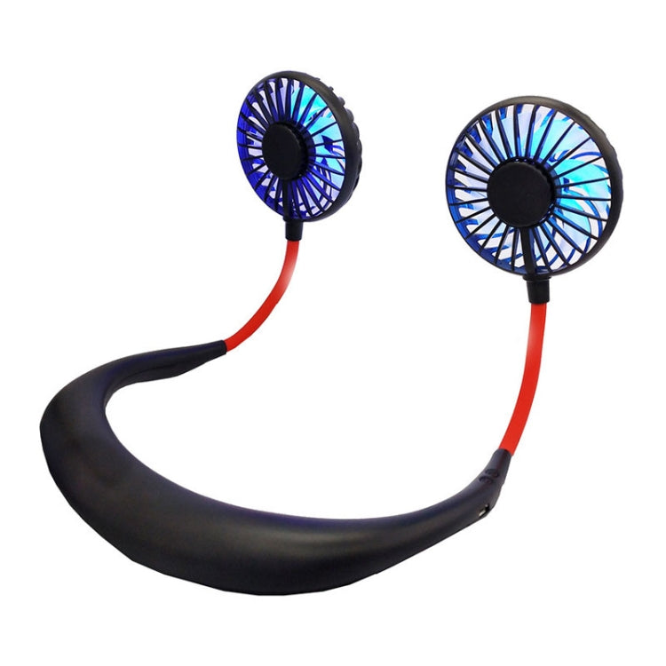 Creative Mini Hanging Neck Type Fan Outdoor LED Fan, F008, F008 (Blue), F008 (White), F008 (Black)