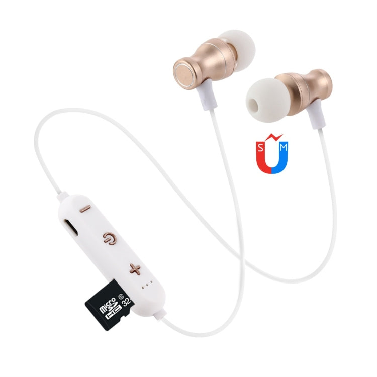 F11 Bluetooth 4.2 Hanging Neck Design Bluetooth Headset, Support Music Play & Switching & Volume Control & Answer