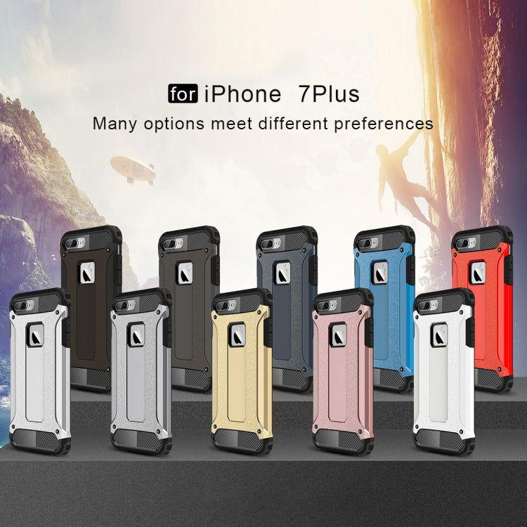 For iPhone 8 Plus & 7 Plus Tough Armor TPU + PC Combination Case, For iPhone 7 Plus, For iPhone 8P & 7P