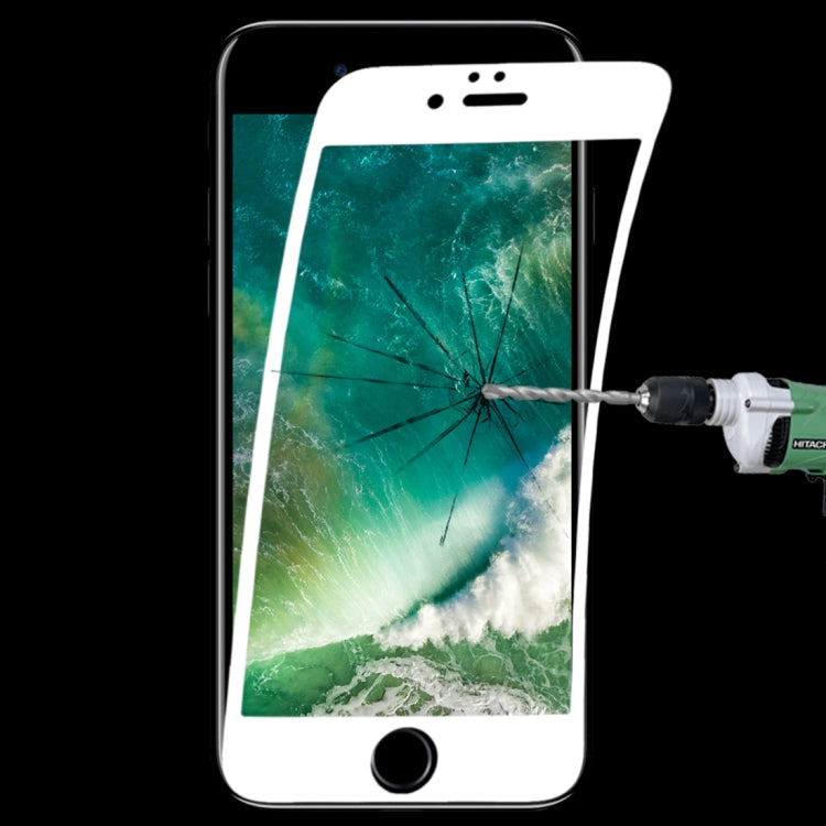 0.1mm 9H Full Screen Flexible Fiber Tempered Glass Film for iPhone SE 2020 / 8 / 7, For iPhone SE 2020 / 8 / 7 Black, For iPhone SE 2020 / 8 / 7 White