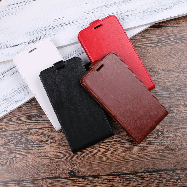For iPhone X / XS Crazy Horse Texture Vertical Flip Leather Case with Card Slot & Photo Frame, For iPhone X, For iPhone X / XS