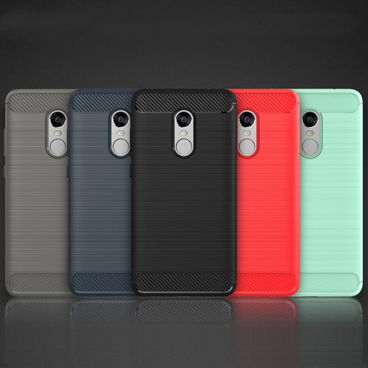 For Xiaomi Redmi Note 4X Brushed Carbon Fiber Texture Shockproof TPU Protective Case , For Redmi Note 4X