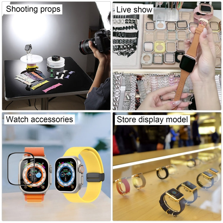 For Apple Watch Ultra 49mm Black Screen Non-Working Fake Dummy Display Model, 49mm Black Screen (White), 49mm Black Screen (Yellow), 49mm Black Screen (Dark Blue)