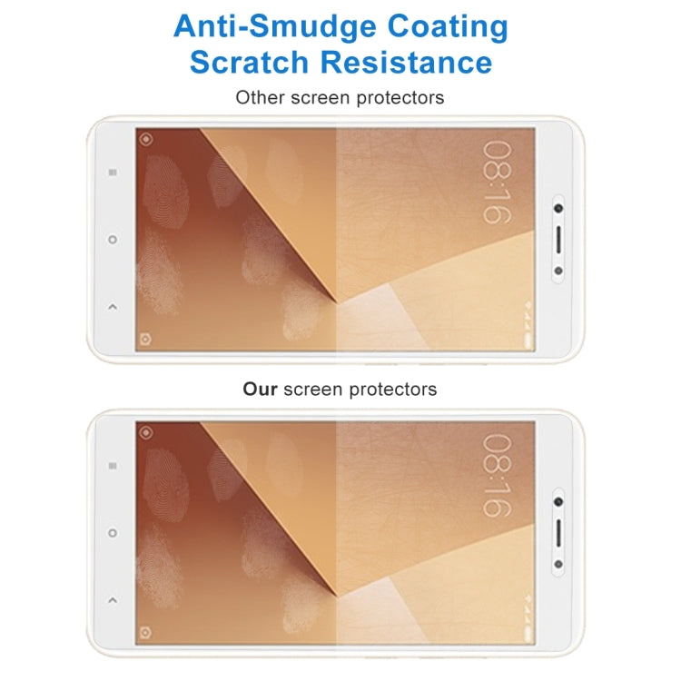 10 PCS for Xiaomi Redmi Note 5A 0.26mm 9H Surface Hardness 2.5D Explosion-proof Non-full Screen Tempered Glass Screen Film, For Redmi Note 5A