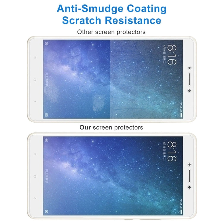 10 PCS for Xiaomi Mi Max 2 0.3mm 9H Surface Hardness 2.5D Explosion-proof Non-full Screen Tempered Glass Screen Film, For Mi Max 2