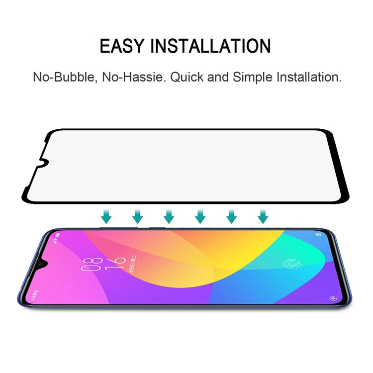 25 PCS 9H Full Screen Full Tempered Glass Film for Xiaomi Mi CC9, For Xiaomi Mi CC9 (25 PCS)