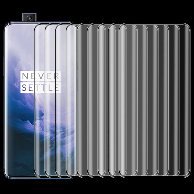 25 PCS 9H Full Screen Curved Edge Tempered Glass Film for OnePlus 7 Pro