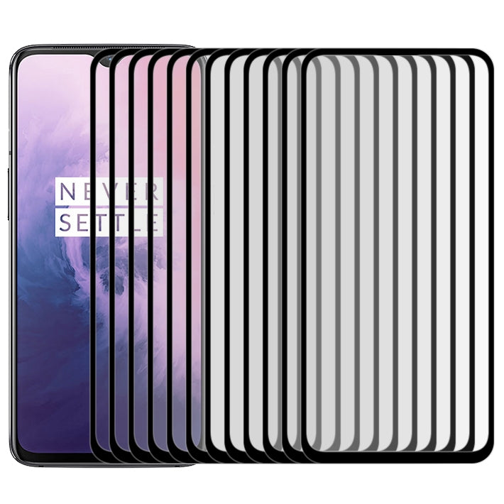 25 PCS 9H Full Screen Curved Edge Tempered Glass Film for OnePlus 7, For OnePlus 7 (25 PCS)