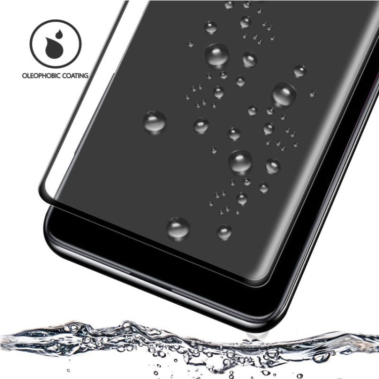 For Galaxy Note 10+ 0.3mm 9H Surface Hardness 3D Curved Edge Glue Curved Full Screen Tempered Glass Film, Fingerprint Unlock Is Supported, For Galaxy Note 10+(1 PC)