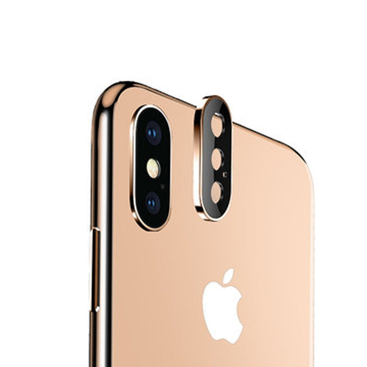 For iPhone XS Max Titanium Alloy Metal Camera Lens Protector Tempered Glass Film, For iPhone XS Max (Black)(1 PC), For iPhone XS Max (Silver)(1 PC), For iPhone XS Max (Gold)(1 PC)
