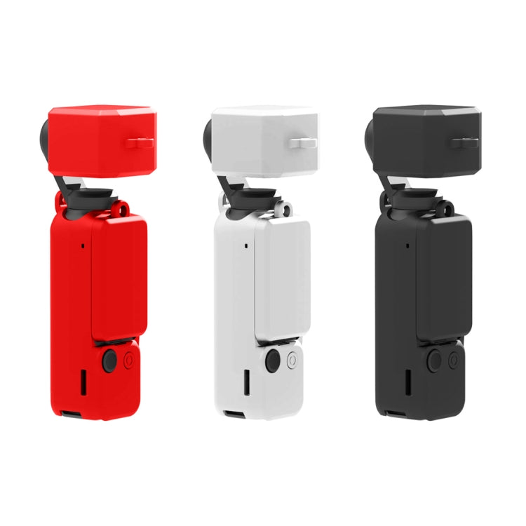 For DJI OSMO Pocket 3 PULUZ 3 in 1 Silicone Cover Case Set, Silicone Case White, Silicone Case Black, Silicone Case Red