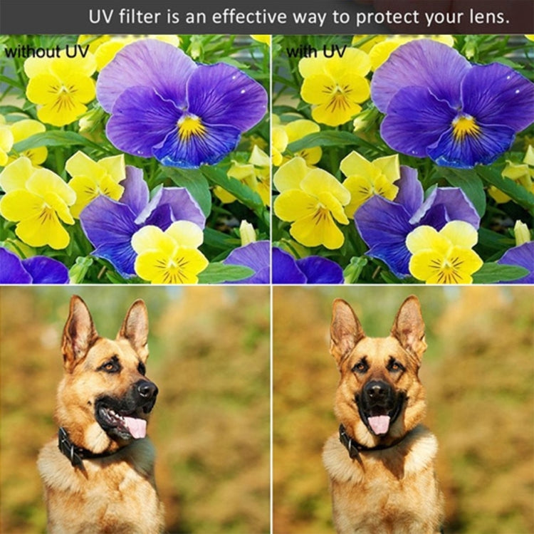 52mm Digital Camera Aluminum Alloy Frame Lens UV Filter, 52mm