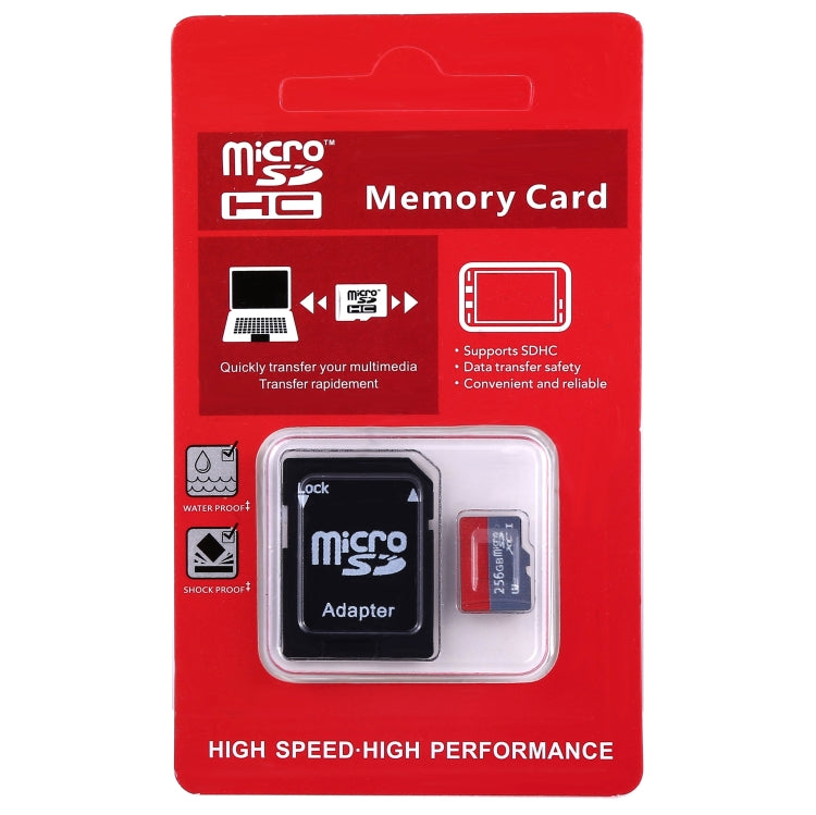 256GB High Speed Class 10 TF/Micro SDHC UHS-1(U1) Memory Card, Write: 15mb/s, Read: 30mb/s (100% Real Capacity), 256GB