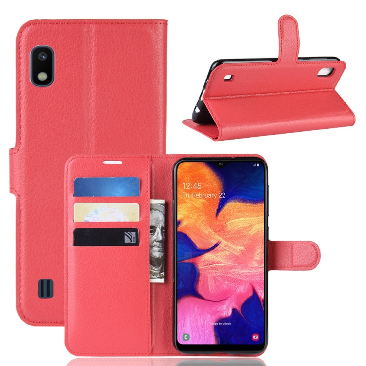 Litchi Texture Horizontal Flip Leather Case for Galaxy A10, with Wallet & Holder & Card Slots, For Galaxy A10 (1), For Galaxy A10, For Galaxy A10 (1)