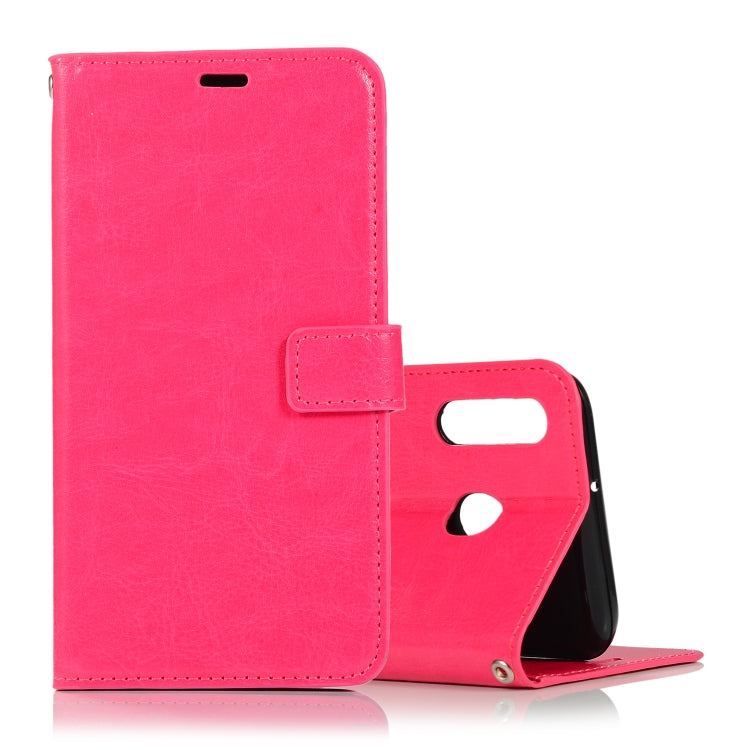 Crazy Horse Texture Horizontal Flip Leather Case with Holder & Card Slots & Wallet & Photo Frame, for Galaxy A40
