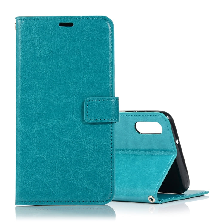 Crazy Horse Texture Horizontal Flip Leather Case with Holder & Card Slots & Wallet & Photo Frame, for Galaxy A10