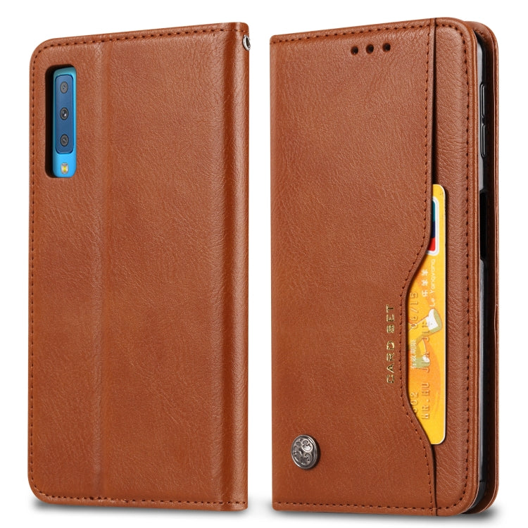 Knead Skin Texture Horizontal Flip Leather Case for Samsung Galaxy A70, with Photo Frame & Holder & Card Slots & Wallet, For Galaxy A70
