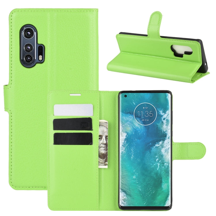 For Motorola Edge+ Litchi Texture Horizontal Flip Protective Case with Holder & Card Slots & Wallet, For Motorola Edge+