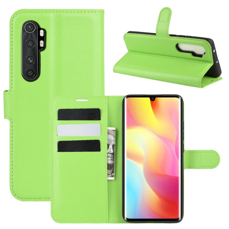 For Xiaomi Mi Note 10 Lite Litchi Texture Horizontal Flip Protective Case with Holder & Card Slots & Wallet, For Xiaomi Mi Note 10 Lite
