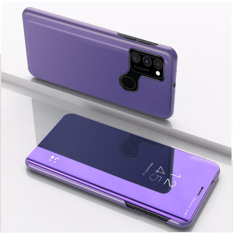 For Samsung Galaxy M31 / M21 / M30S Plated Mirror Horizontal Flip Leather Case with Holder, For Samsung Galaxy M31, For Galaxy M31